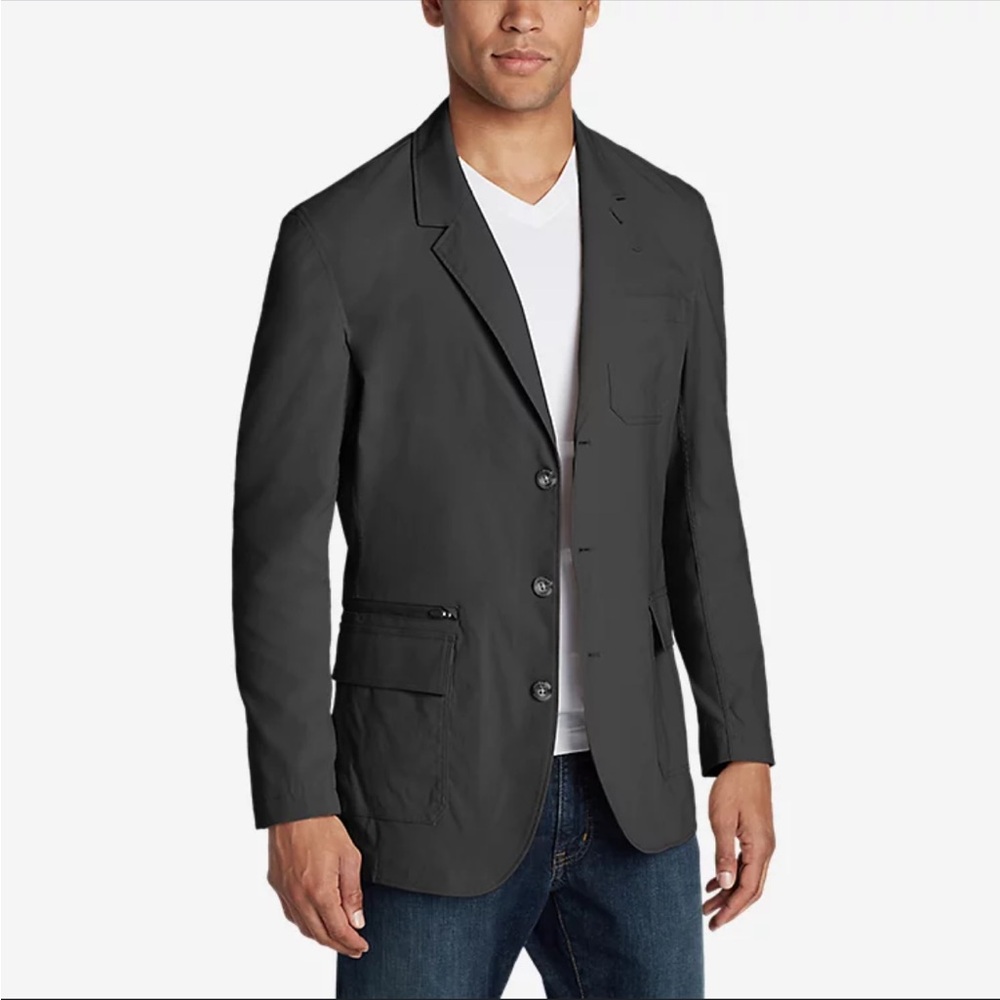 Eddie Bauer Travex Mens Performance Blazer Size 46 Gray
